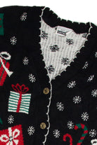 Vintage Black Ugly Christmas Cardigan 62870
