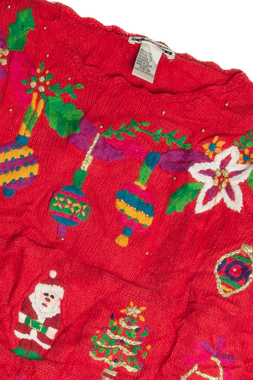 Vintage Red Ugly Christmas Sweater 59882