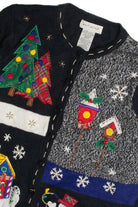 Vintage Black Ugly Christmas Cardigan 59587