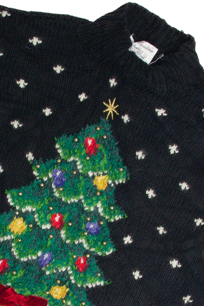 Vintage Black Ugly Christmas Sweater 62433