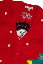 Vintage Red Ugly Christmas Cardigan 62778