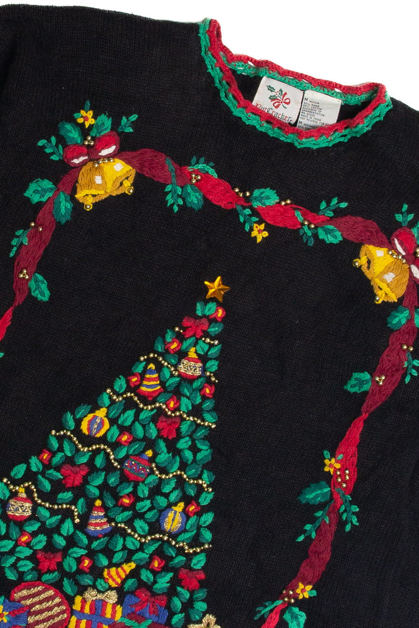 Vintage Black Ugly Christmas Sweater 62399