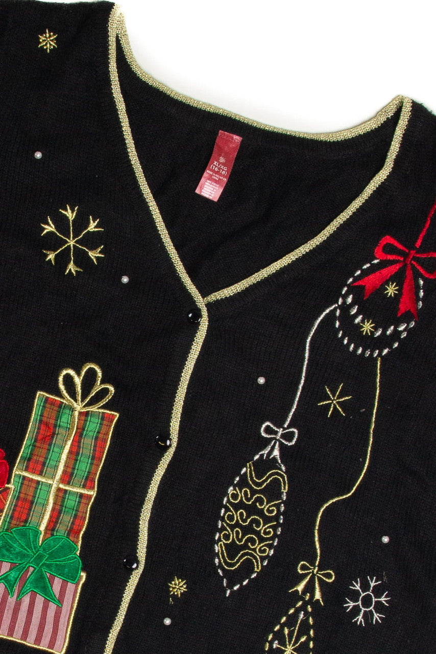 Vintage Black Ugly Christmas Vest 60882