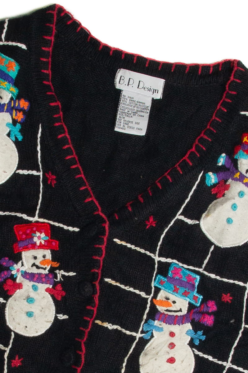 Vintage Black Ugly Christmas Vest 59739