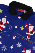 Vintage Blue Ugly Christmas Cardigan 59645