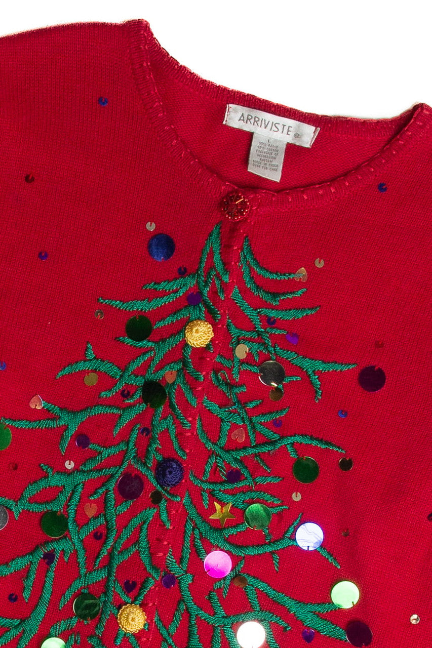 Vintage Red Ugly Christmas Cardigan 62756