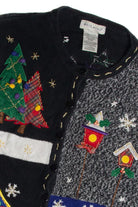 Vintage Black Ugly Christmas Cardigan 62787