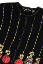 Vintage Black Ugly Christmas Cardigan 62718