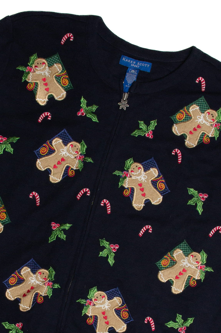 Vintage Black Ugly Christmas Cardigan 62773