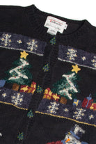 Vintage Black Ugly Christmas Cardigan 60914