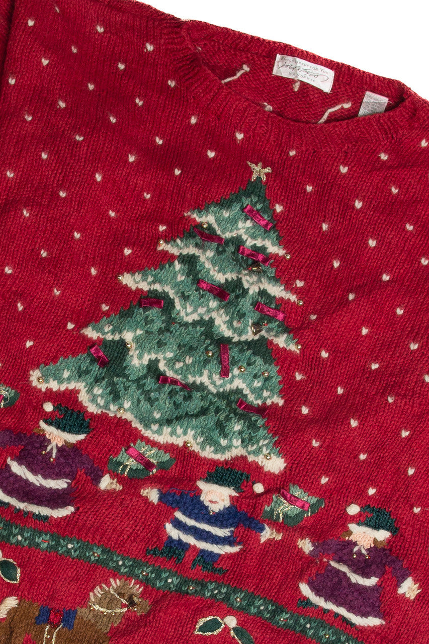 Vintage Red Ugly Christmas Sweater 62441