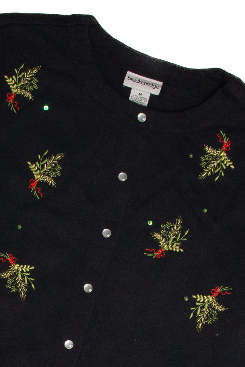 Vintage Black Ugly Christmas Cardigan 62659