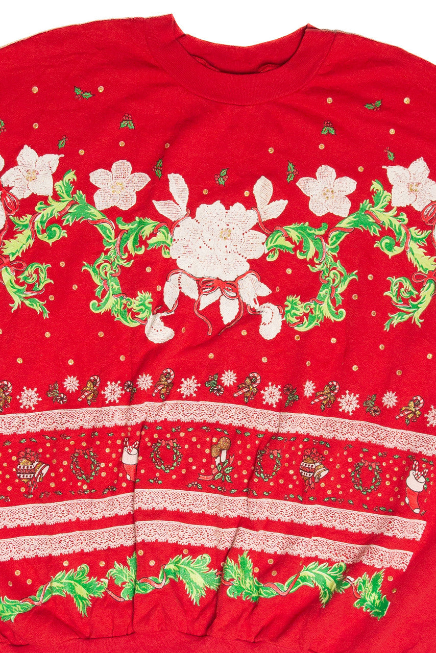 Vintage Red Holiday Sweatshirt 63059