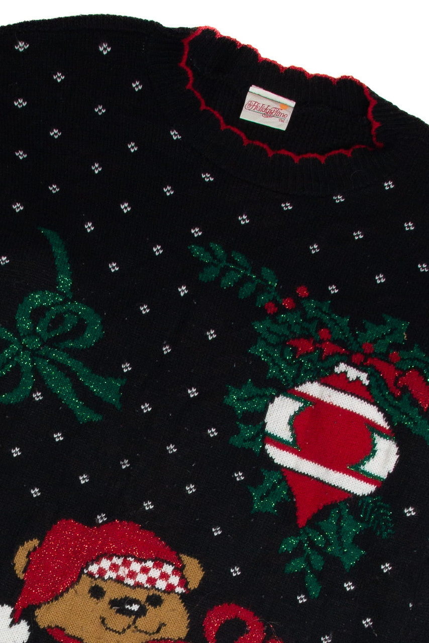 Vintage Black Ugly Christmas Sweater 62824