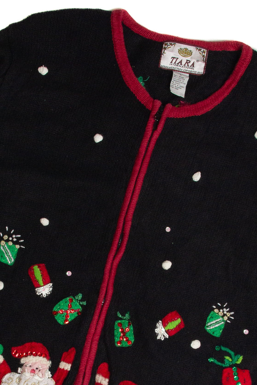 Vintage Black Ugly Christmas Cardigan 62713