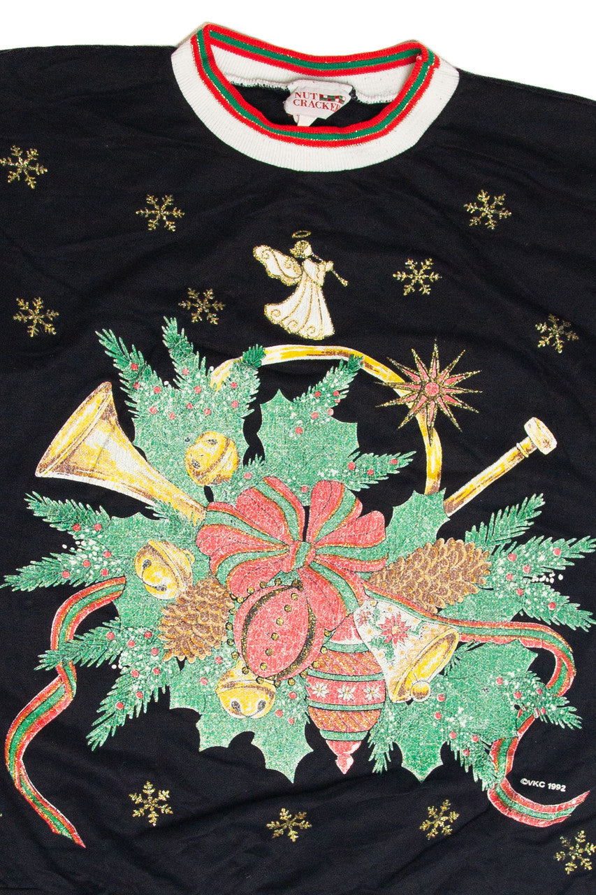 Vintage Black Holiday Sweatshirt 63054