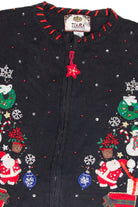 Vintage Black Ugly Christmas Cardigan 63216