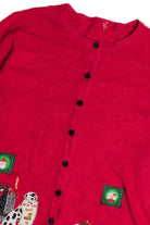 Vintage Red Ugly Christmas Cardigan 62643