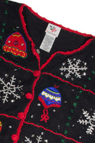 Vintage Black Ugly Christmas Cardigan 59884