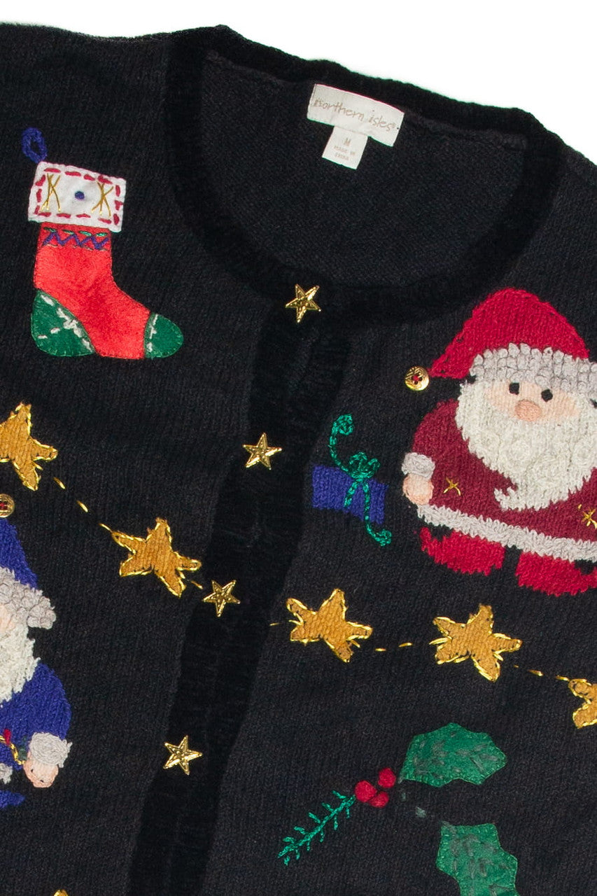 Vintage Black Ugly Christmas Cardigan 59897