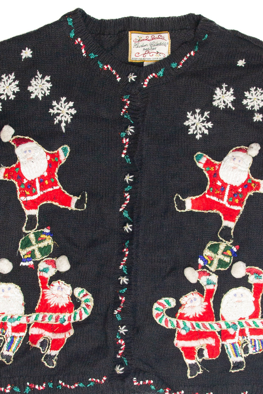 Vintage Black Ugly Christmas Cardigan 63428