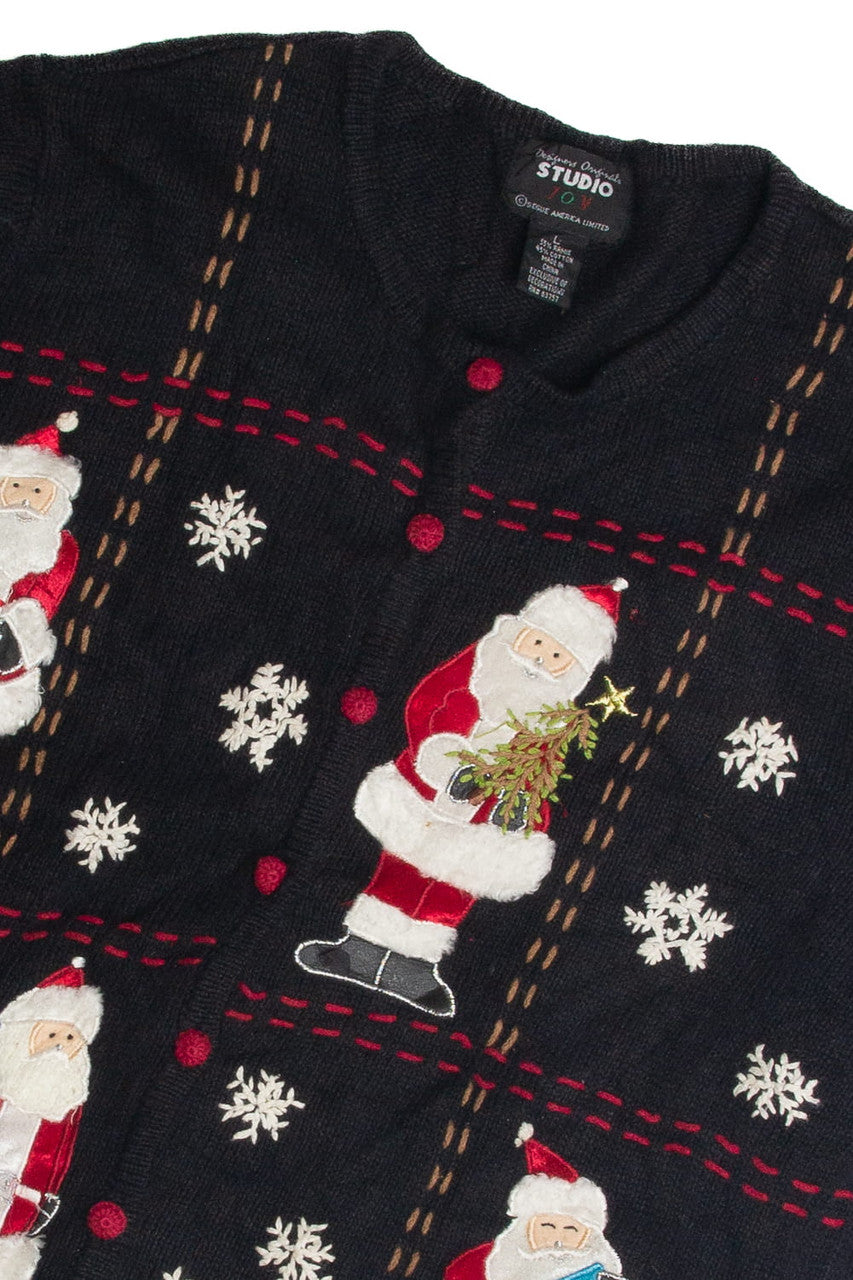 Vintage Black Ugly Christmas Cardigan 62436