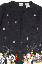 Vintage Black Ugly Christmas Cardigan 63105