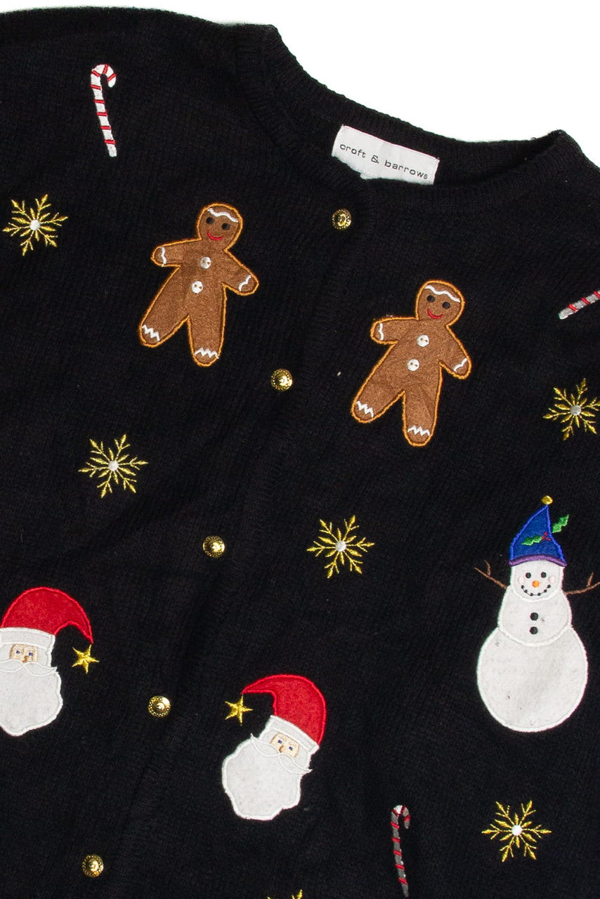 Vintage Black Ugly Christmas Cardigan 62401