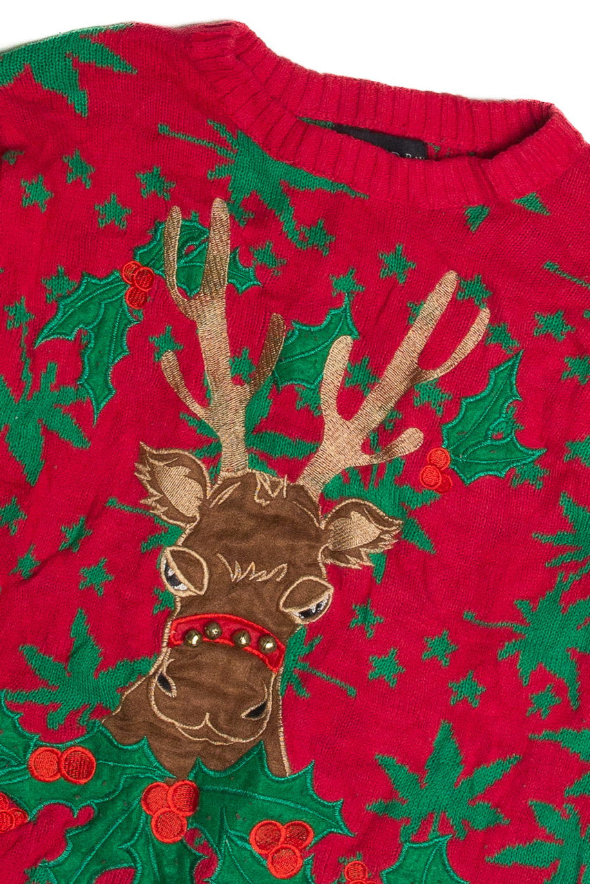 Vintage Pot Leaves Ugly Christmas Sweater