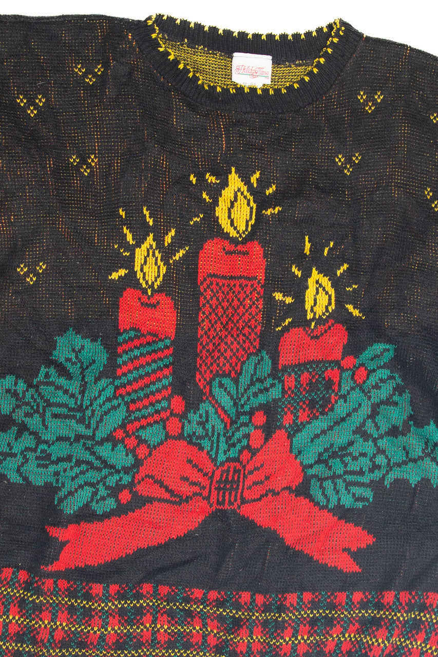 Vintage Black Ugly Christmas Pullover 63236