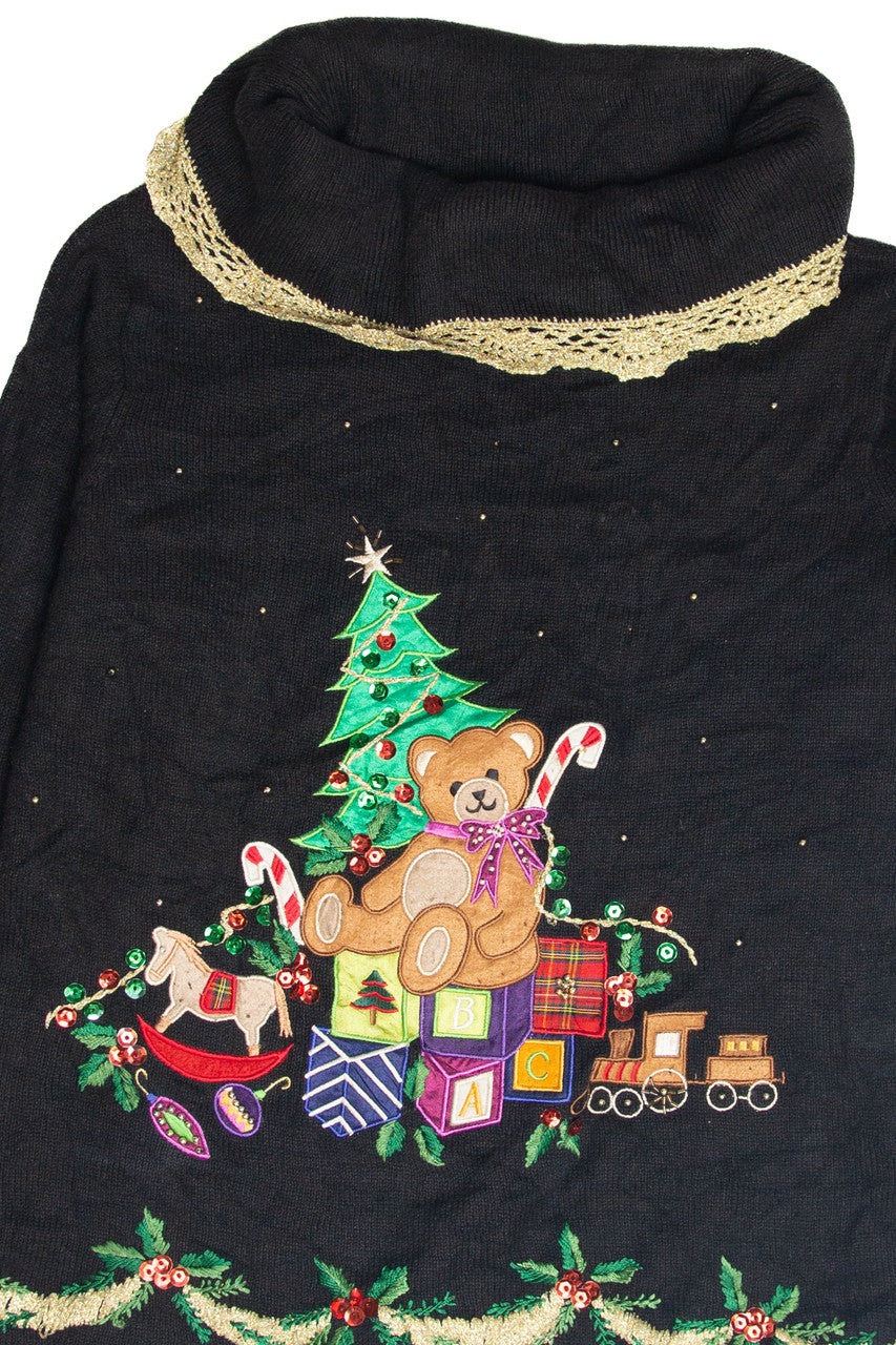 Vintage Black Ugly Christmas Pullover 63278