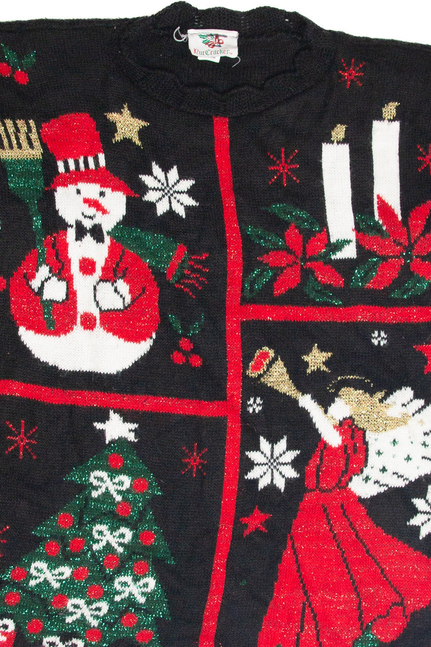 Vintage Black Ugly Christmas Pullover 63423