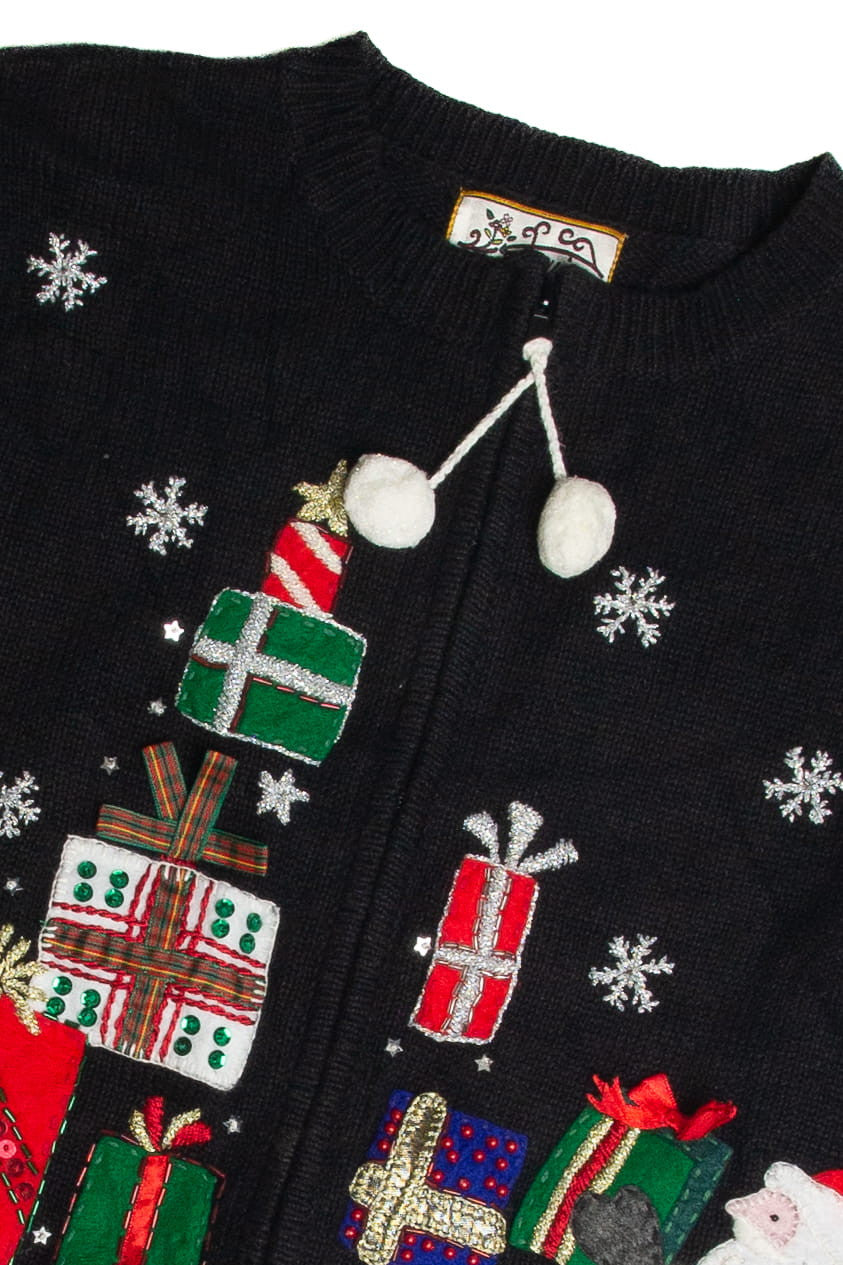 Vintage Black Ugly Christmas Cardigan 62604
