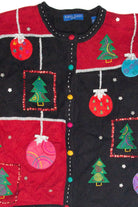 Vintage Black Ugly Christmas Cardigan 63372