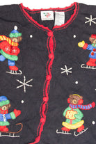 Vintage Black Ugly Christmas Cardigan 63255