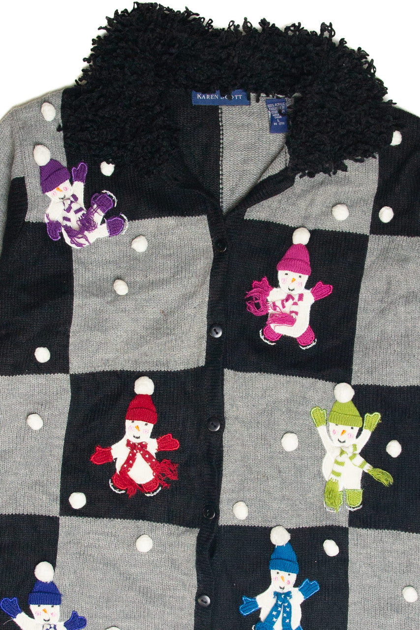 Vintage Black Ugly Christmas Cardigan 63090