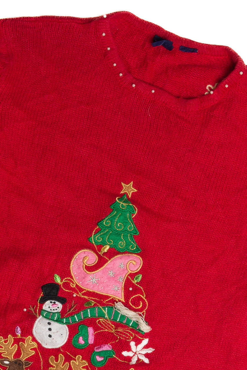 Vintage Red Ugly Christmas Sweater 62832