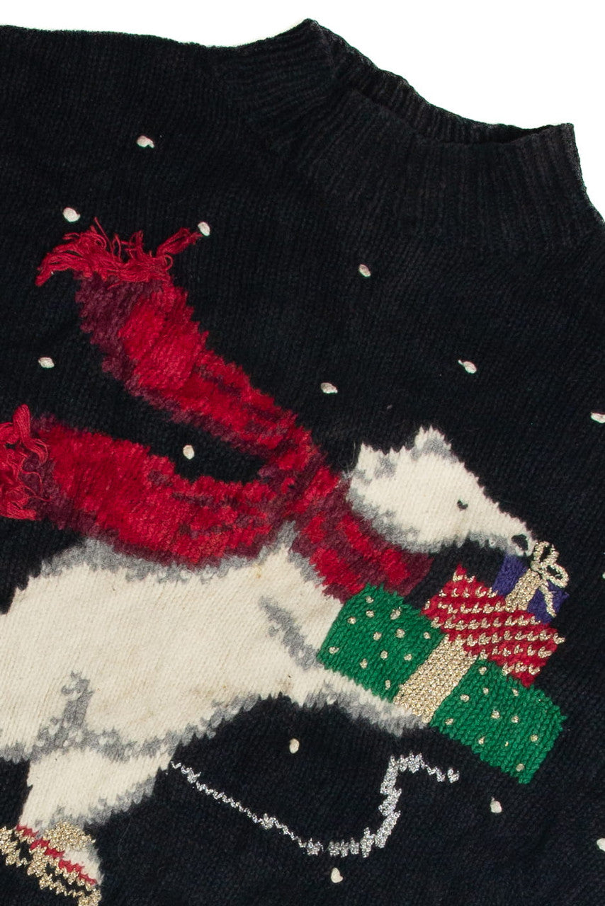 Vintage Black Ugly Christmas Sweater 62461