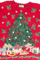 Vintage Red Ugly Christmas Pullover 63300