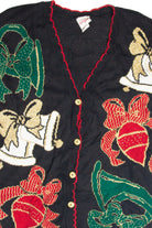 Vintage Black Ugly Christmas Cardigan 63400
