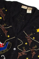 Vintage Black Ugly Christmas Vest 59683