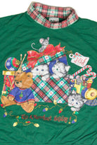 Vintage Green Purrrfect Holiday Sweatshirt