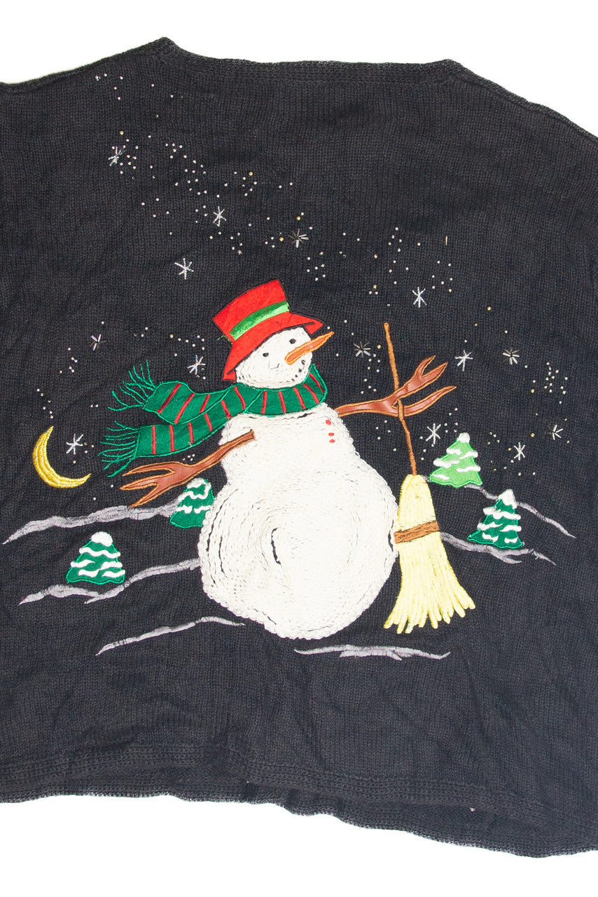 Vintage Black Ugly Christmas Cardigan 63157