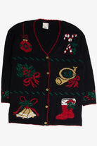 Vintage Black Ugly Christmas Cardigan 62871