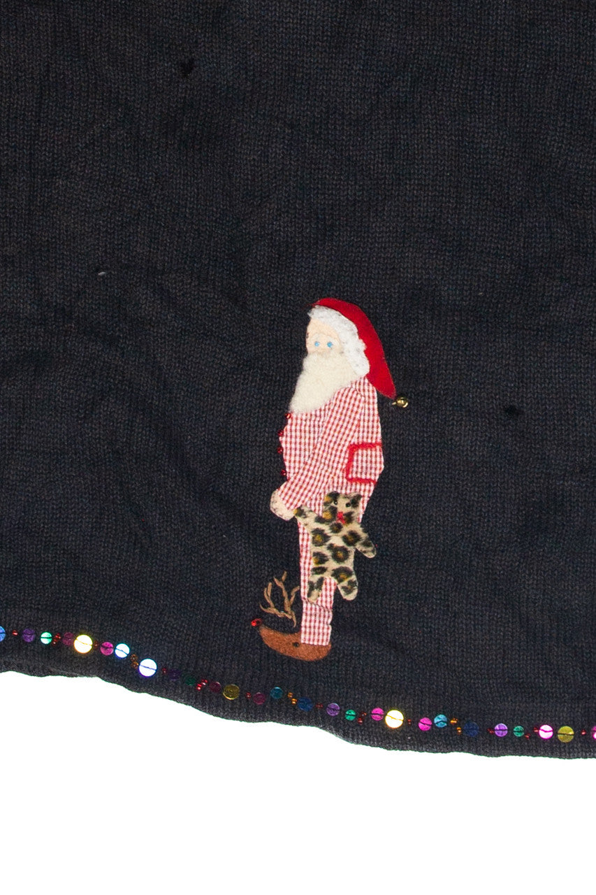 Vintage Black Ugly Christmas Cardigan 63441