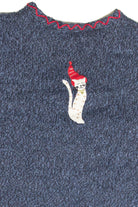 Vintage Blue Ugly Christmas Cardigan 63276