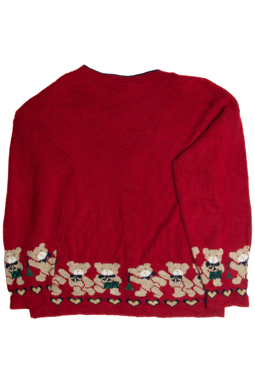 Vintage Red Christmas Cardigan 59567