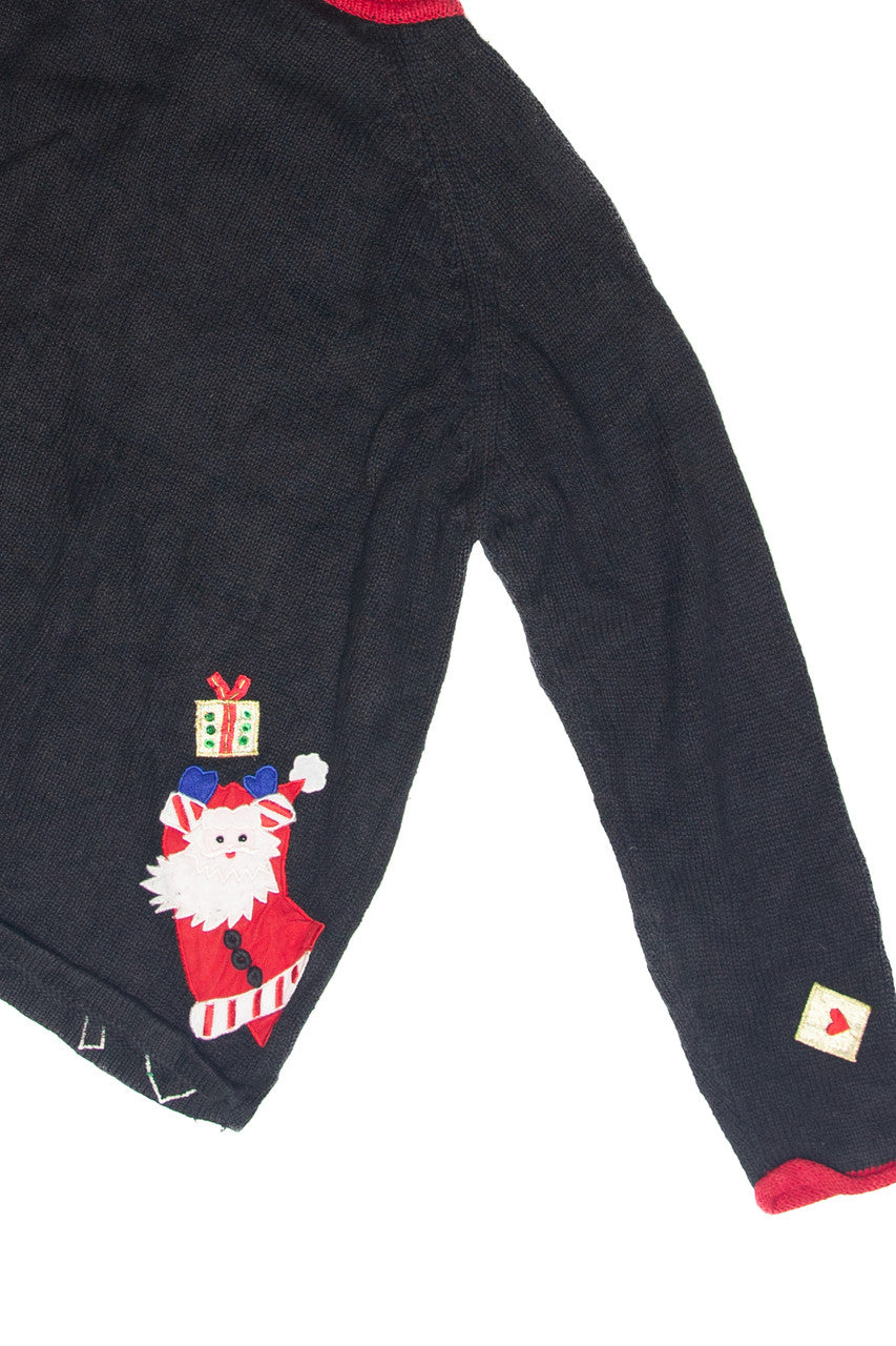 Vintage Black Ugly Christmas Cardigan 63232