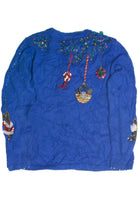 Vintage Blue Ugly Christmas Cardigan 59828