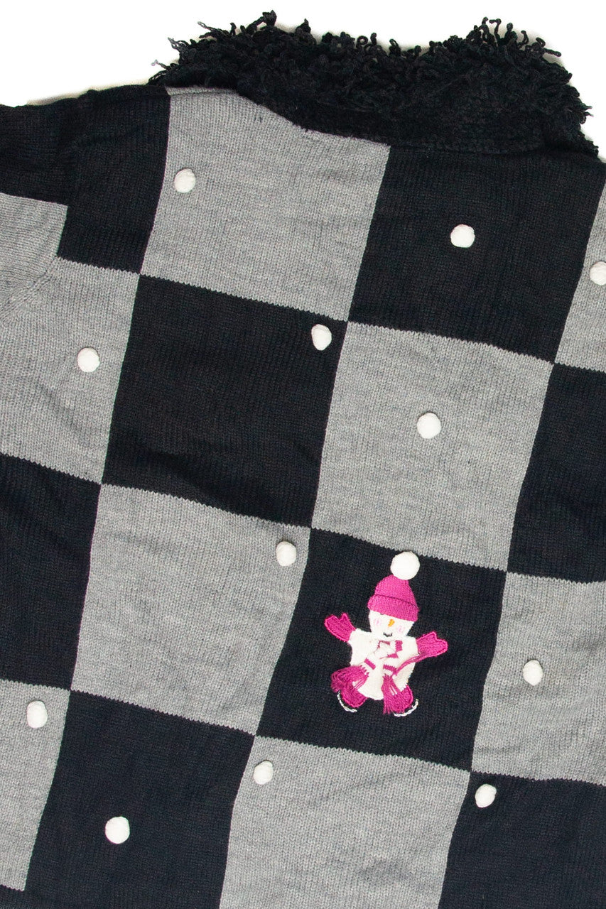 Vintage Black Ugly Christmas Cardigan 63090
